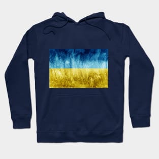 Vintage Ukraine flag, design with main colors of Ukraine Hoodie